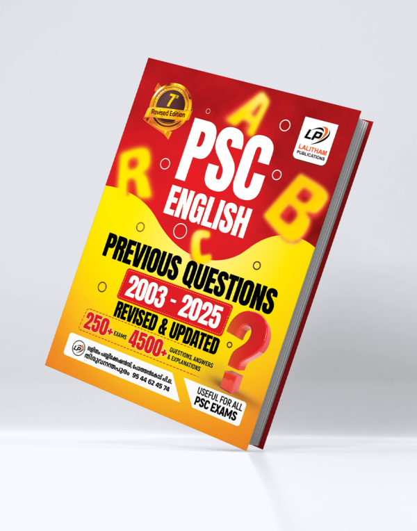 KERALA PSC ENGLISH PYQ | 2003 - 2025 | 7th EDITION | LALITHAM PUBLICATIONS | KERALA PSC | PRE BOOKING