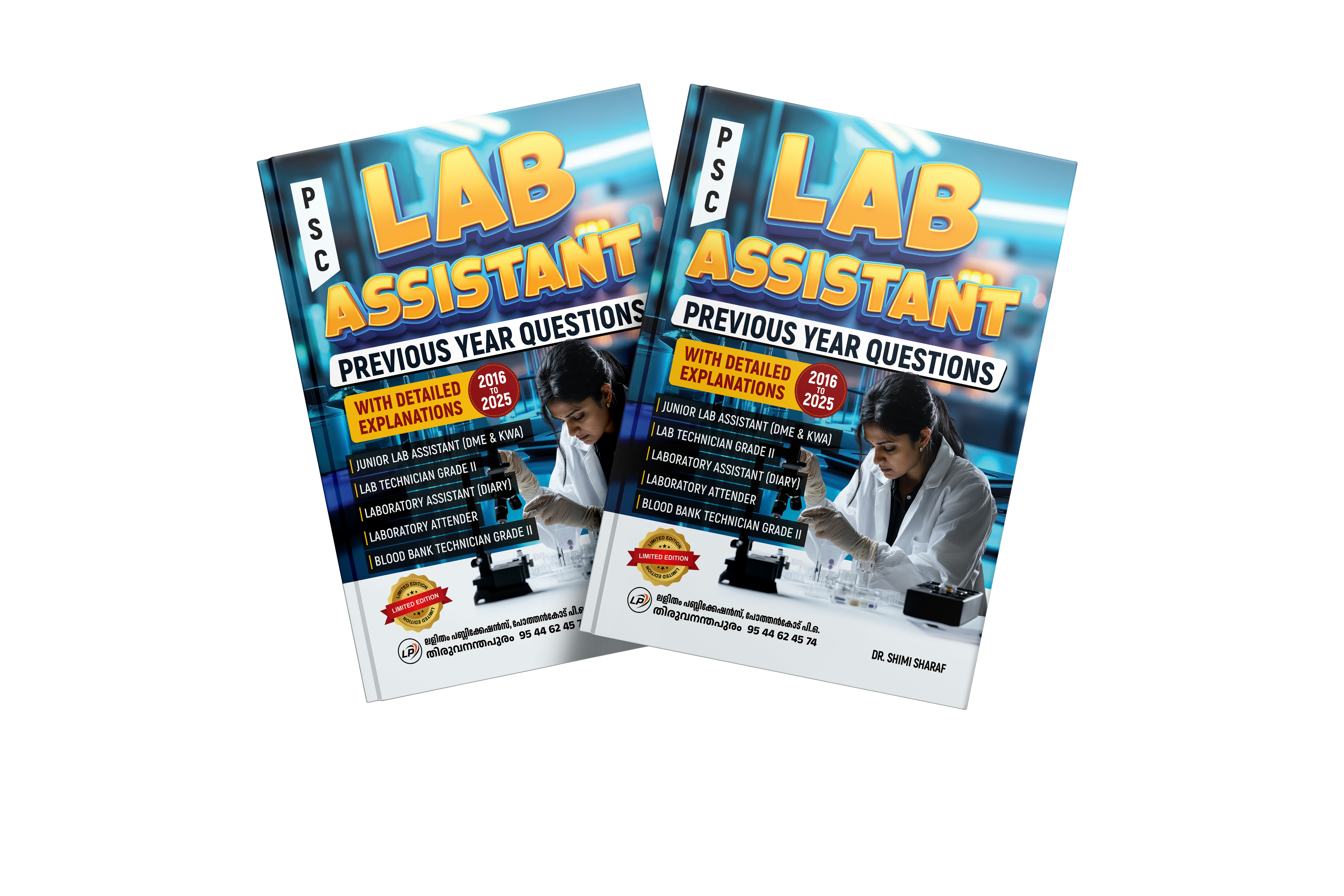 Lab Assistant Previous Year Questions 2016-2025 Kerala PSC Book – Lalitham Publications